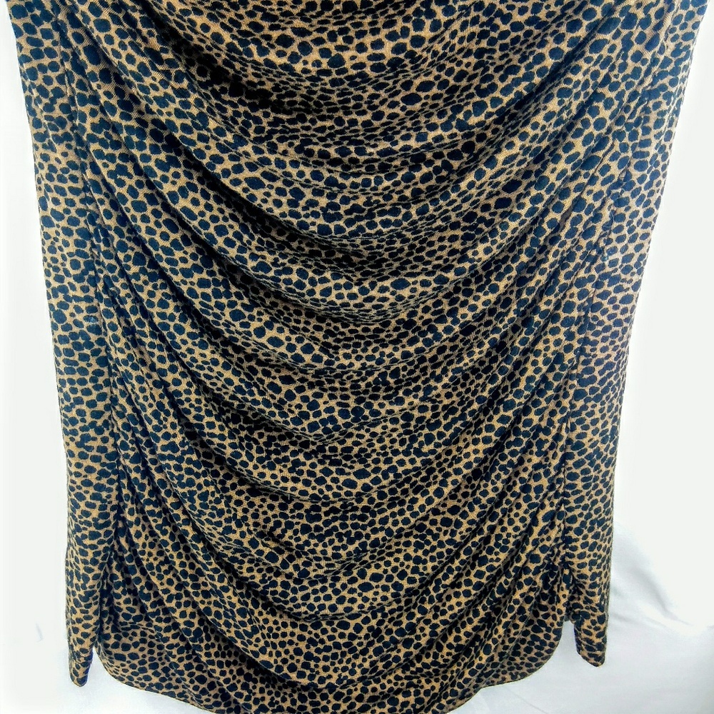 Ann Taylor NWT cheetah rouched sleeveless xs top - Picture 6 of 8